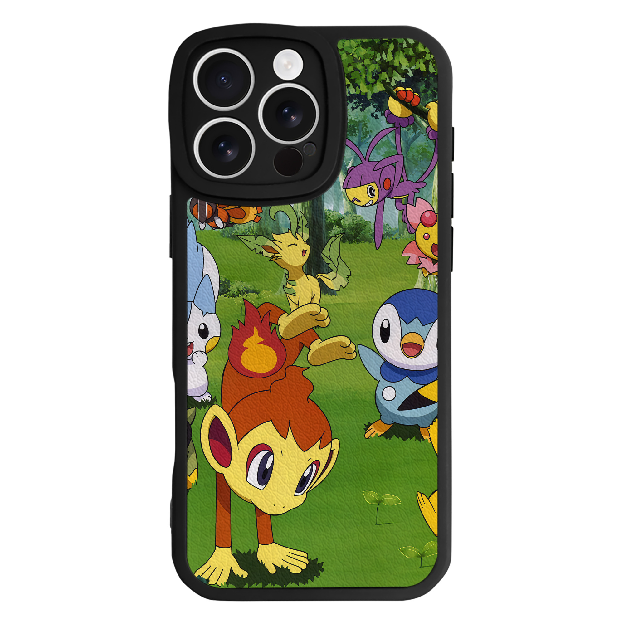 ポケットモンスター Pokémon 【iPhone 16シリーズ対応】シリコンスマホケース（レザー調） 材質：シリコン